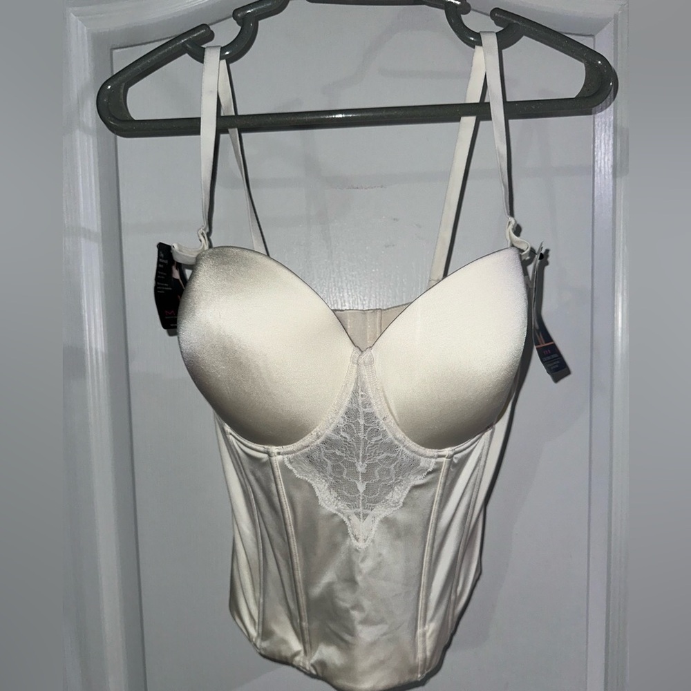 Maidenform Shapewear Ultra Firm Tummy Control Pearl Bustier DM1022 w Boning 36D